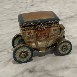Cinderella Carriage Ceramic Trinket Box